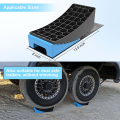 CircleRoad leveling blocks measure 12.8 by 6 inches for versatile trailer fit.