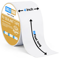 CircleRoad RV Roof Tape application on roof seals seams and blocks water intrusion.