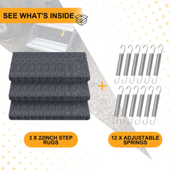 CircleRoad RV step cover during easy installation with grommets and springs.