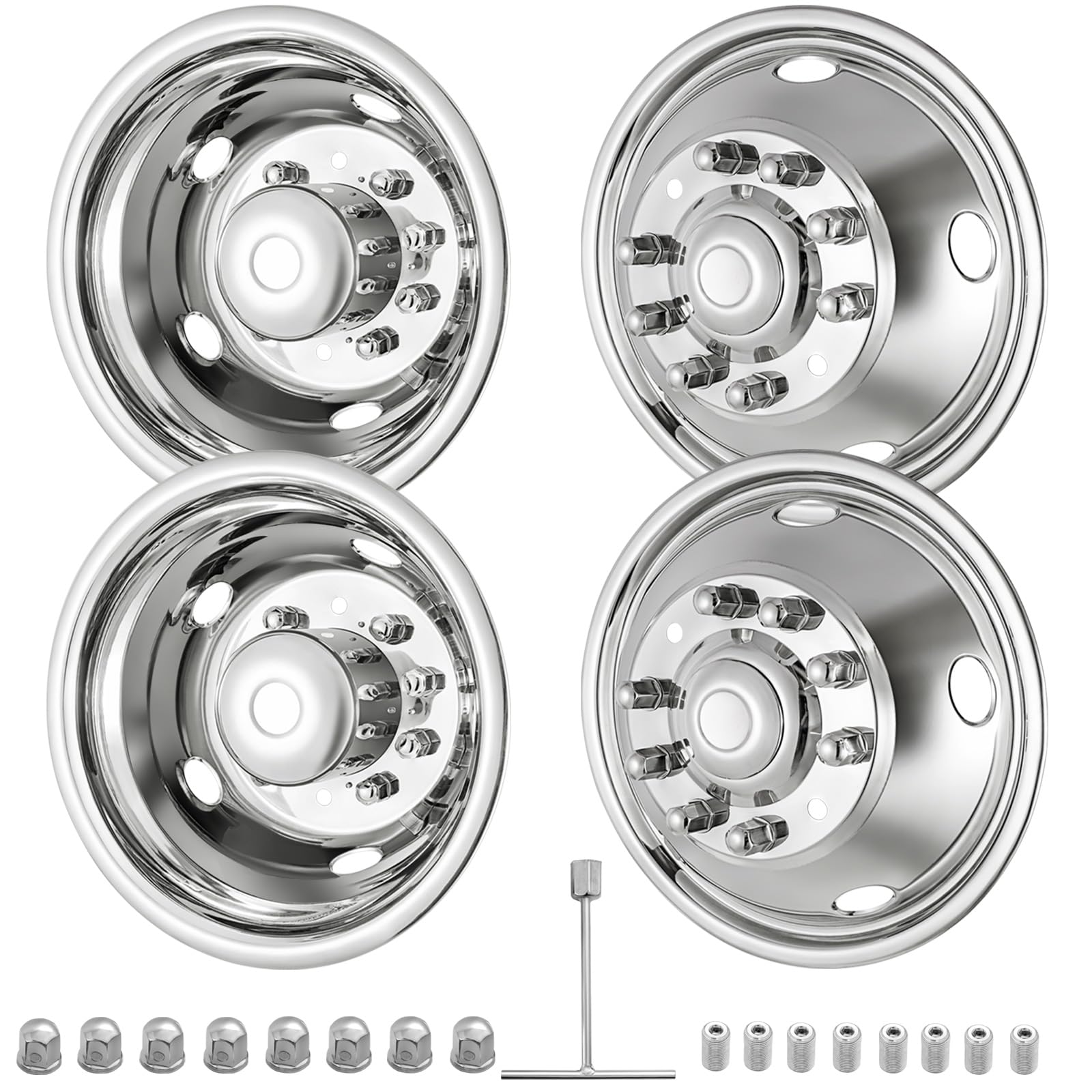 CIRONBOW front wheel simulator, 19.5-inch, 10 lugs for Ford trucks; durable fit.