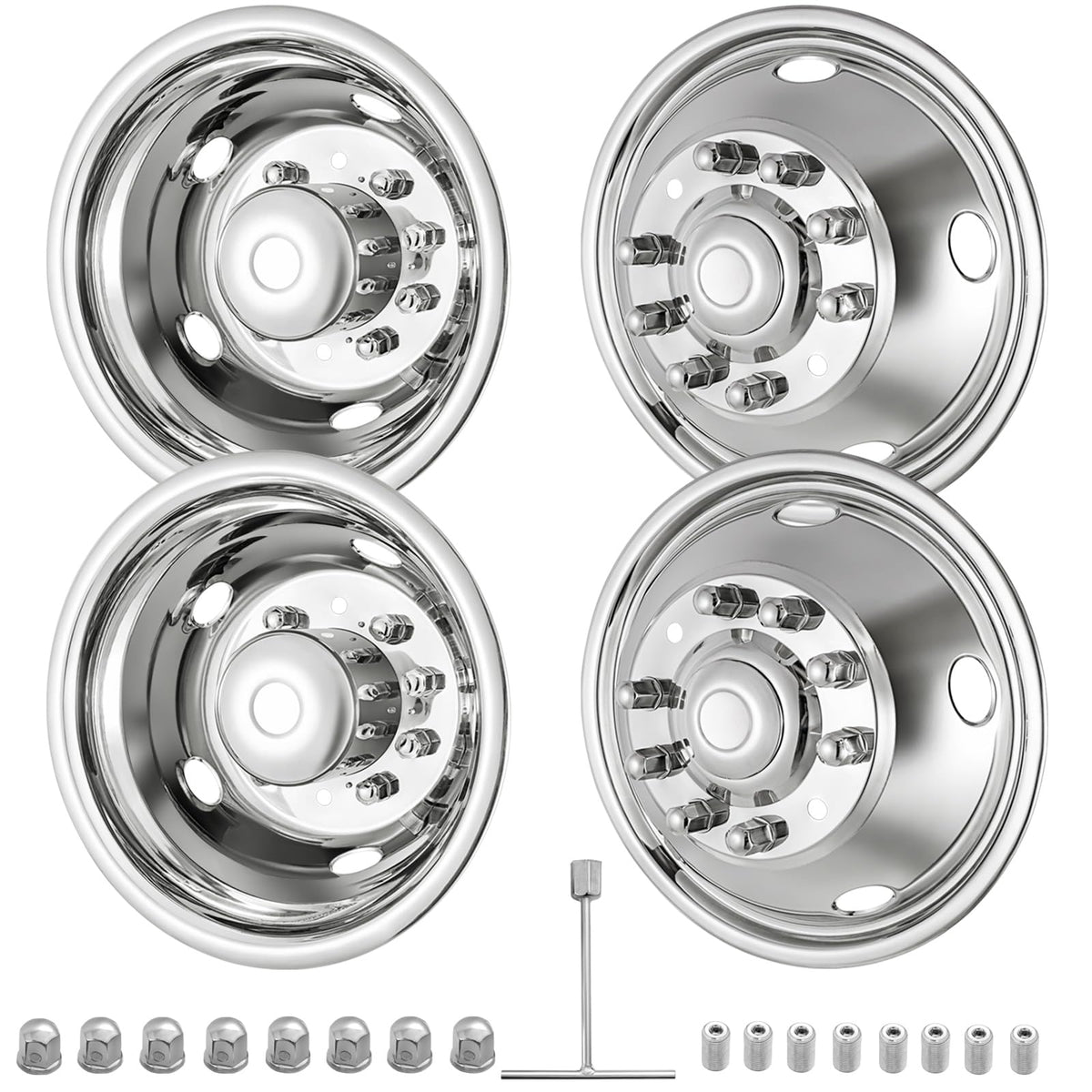CIRONBOW front wheel simulator, 19.5-inch, 10 lugs for Ford trucks; durable fit.