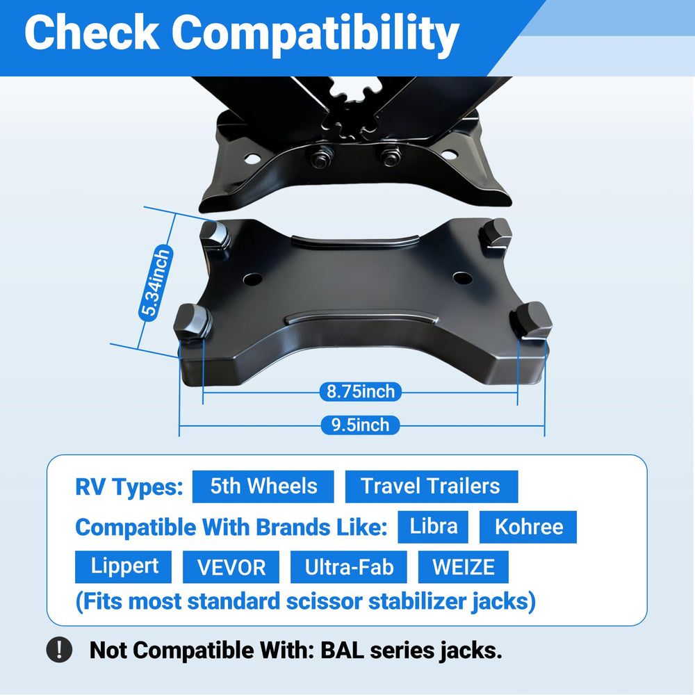 Ciseret jack pads with thickened base, improved grip on grass or gravel.