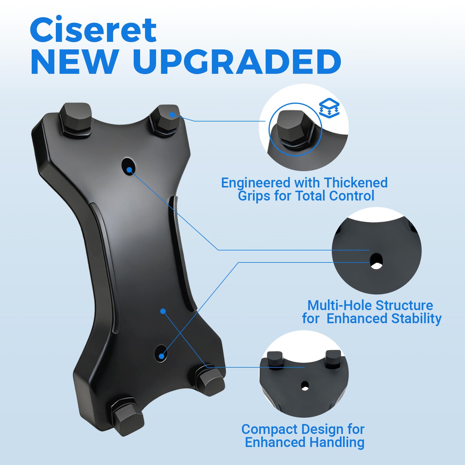 Reinforced bottom corners provide anti-slip performance on varied surfaces.