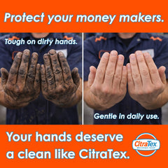 Citratex citrus-scented hand cleaner leaves a fresh aroma after use.