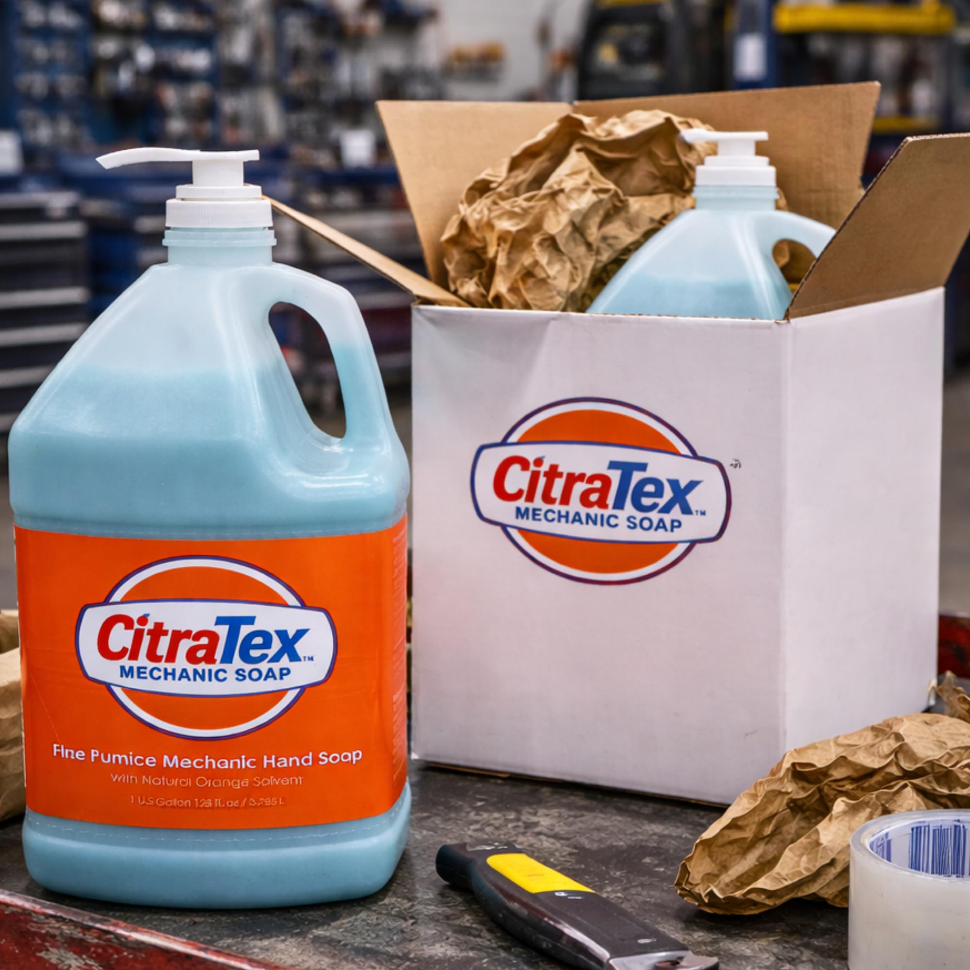 Citratex 1-gallon container provides long-lasting shop supply for teams.