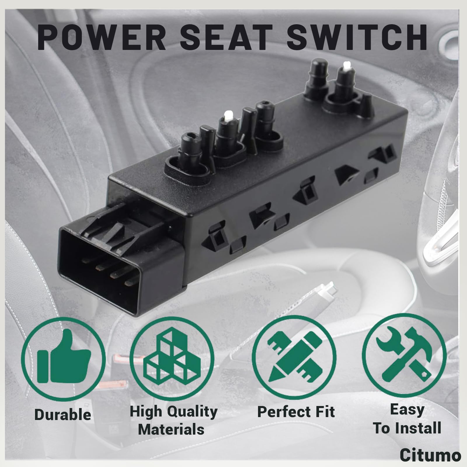 Citumo front seat switch for 2007–2013 Sierra and Yukon models