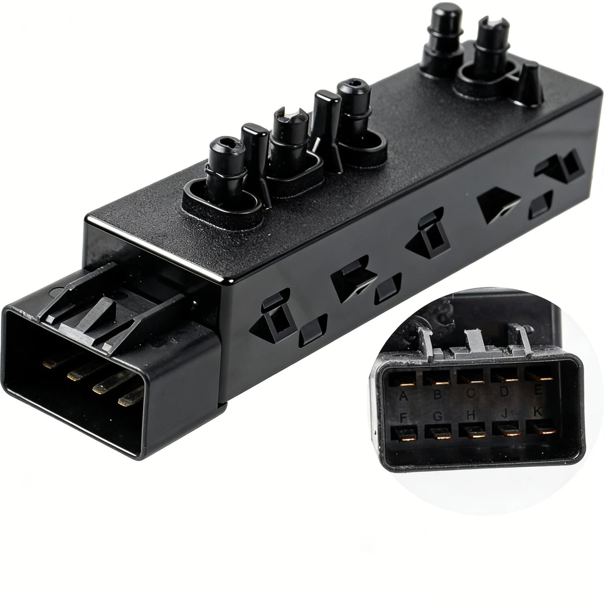 Citumo front-right 8-way seat switch close-up showing precise passenger-side control