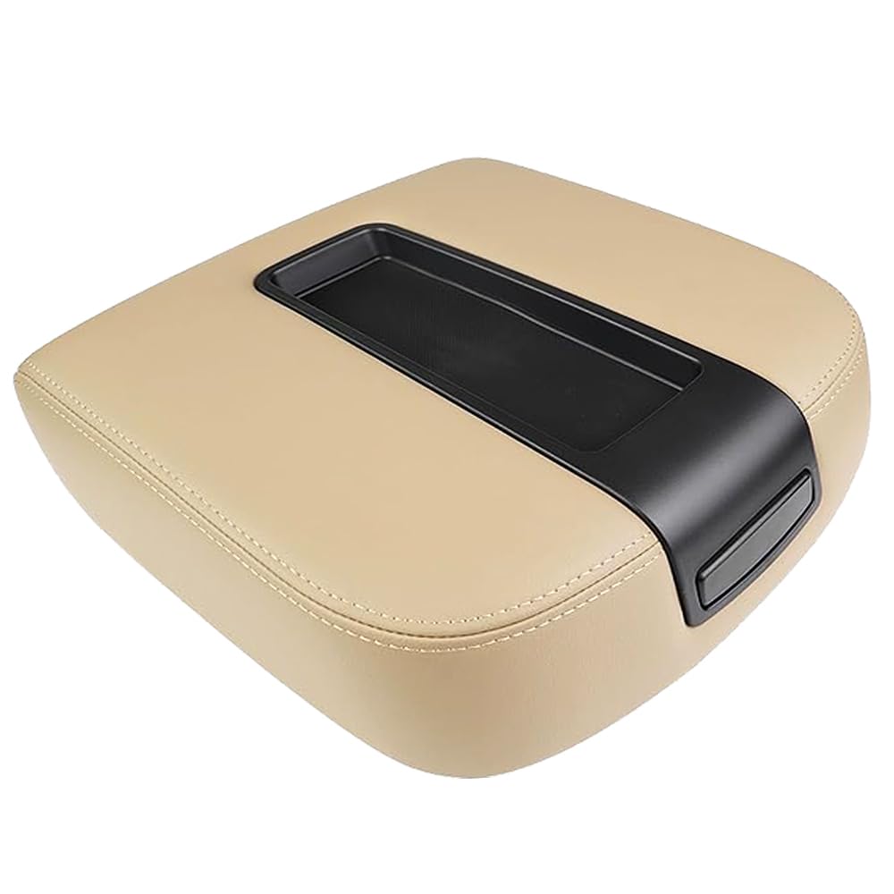 Citumo beige Silverado armrest lid close-up showing direct replacement fit