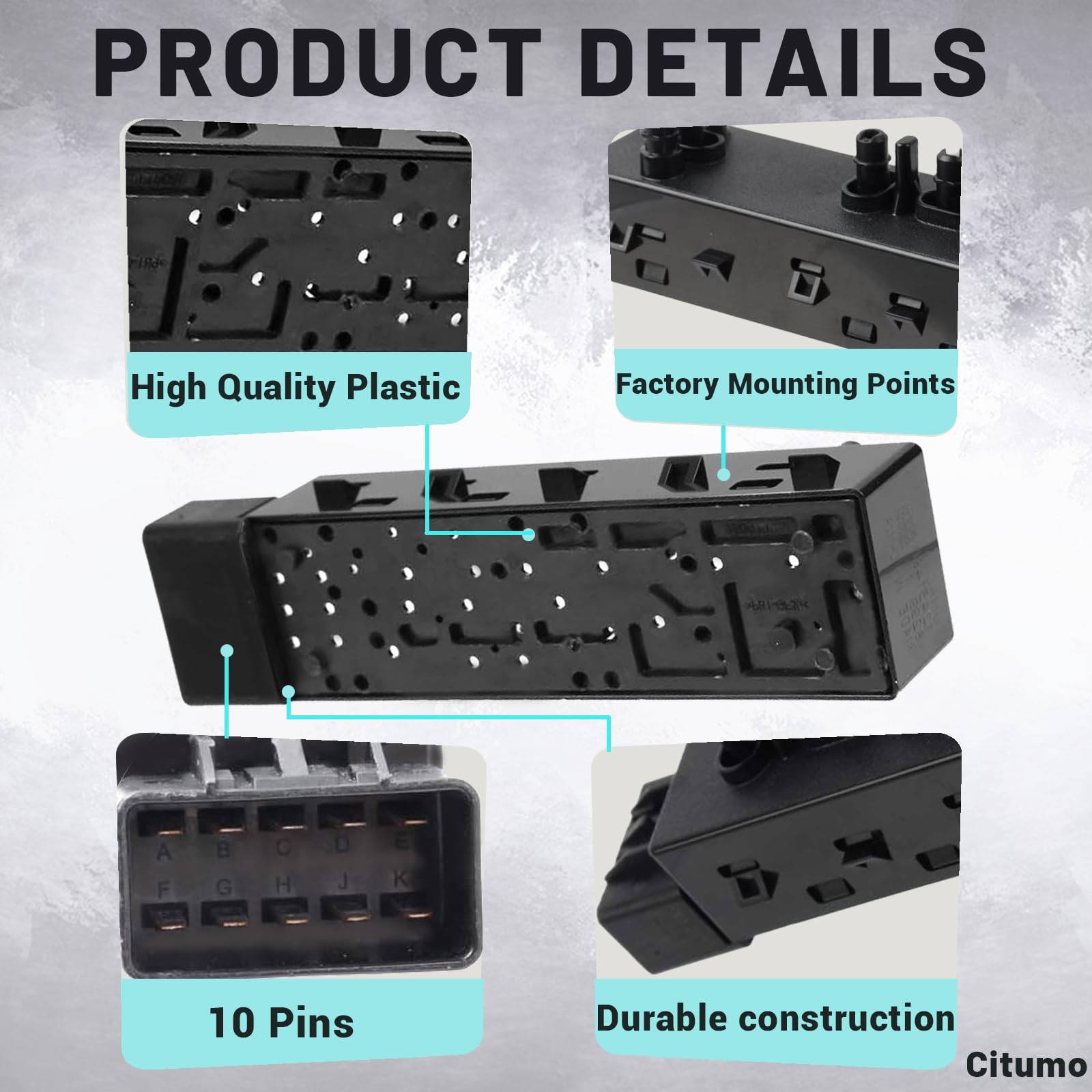 Citumo Silverado, Avalanche, and Lacrosse seat control switch in interior