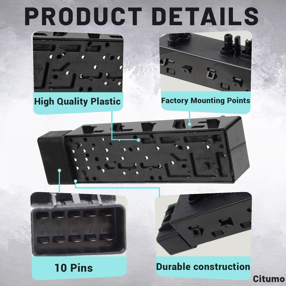 Citumo Silverado, Avalanche, and Lacrosse seat control switch in interior