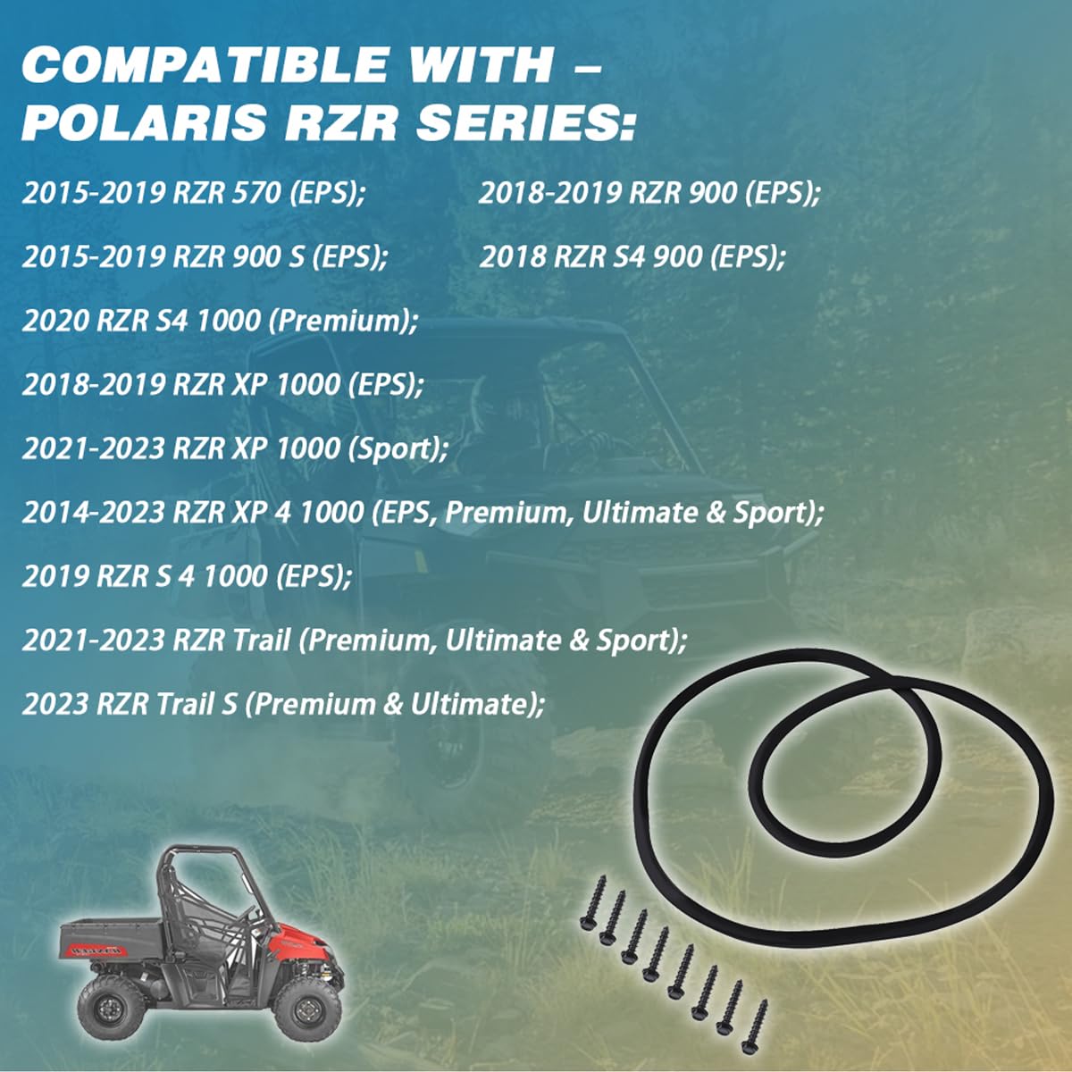 Ciuouient 5521831 rzr-series compatibility covers XP 1000 and Trail