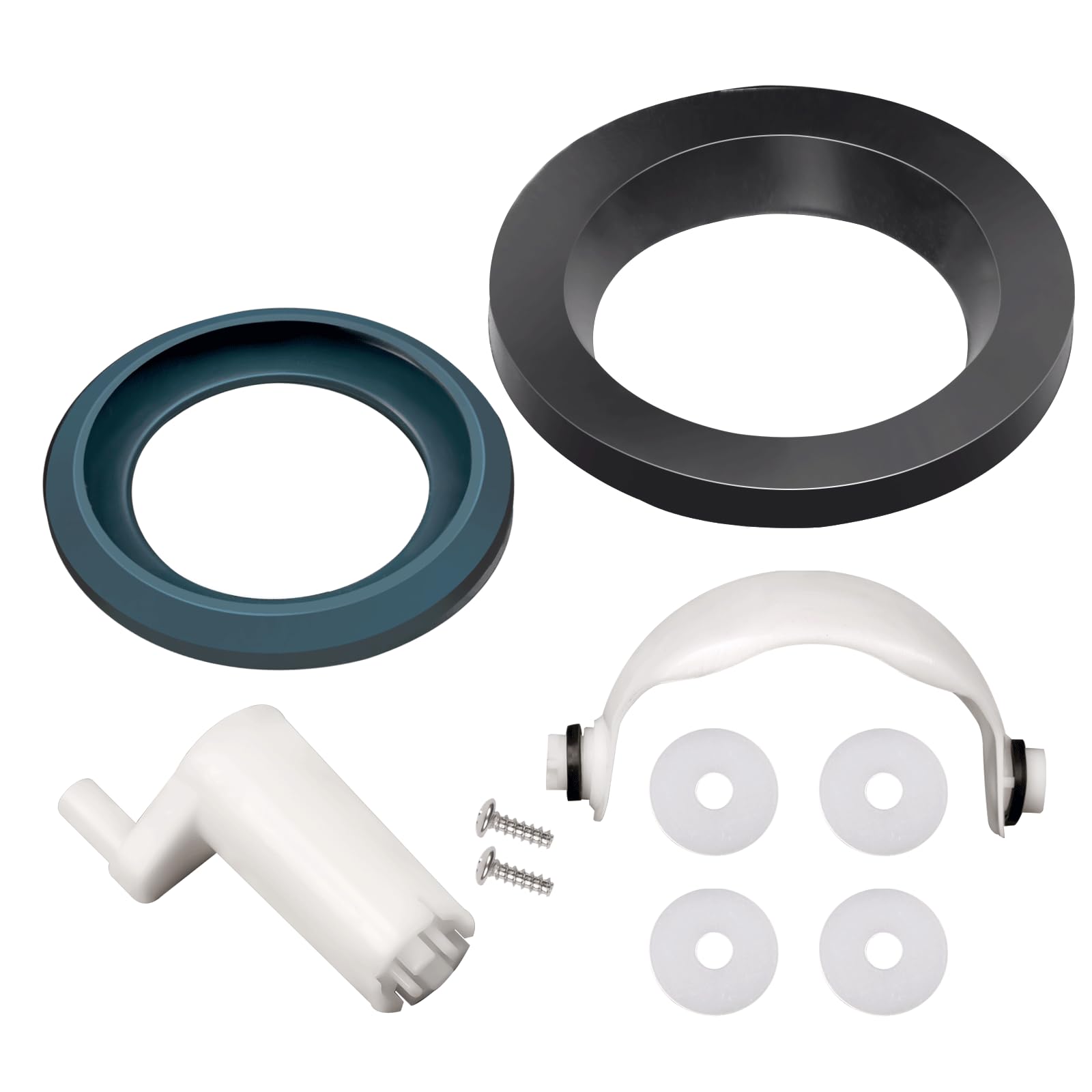 Ciuouient screws and plastic rings for secure assembly