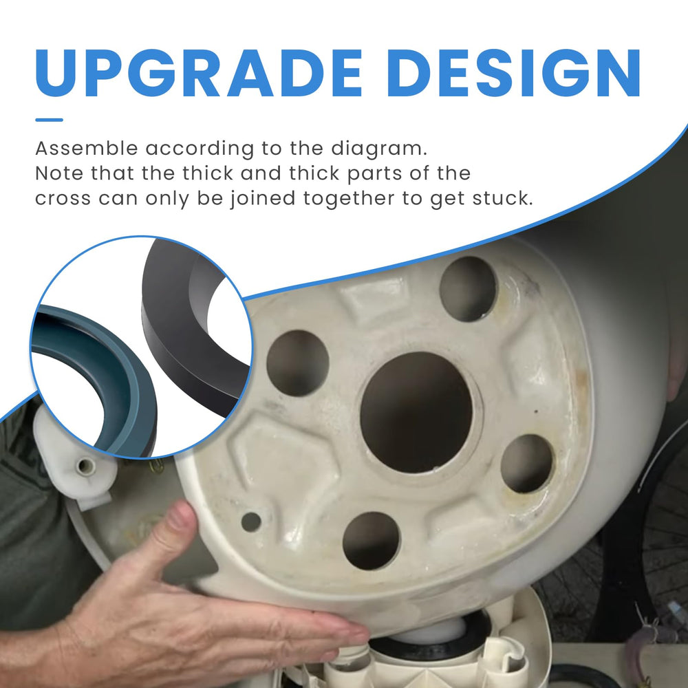 Ciuouient waste ball seal provides tight seal at critical junctions