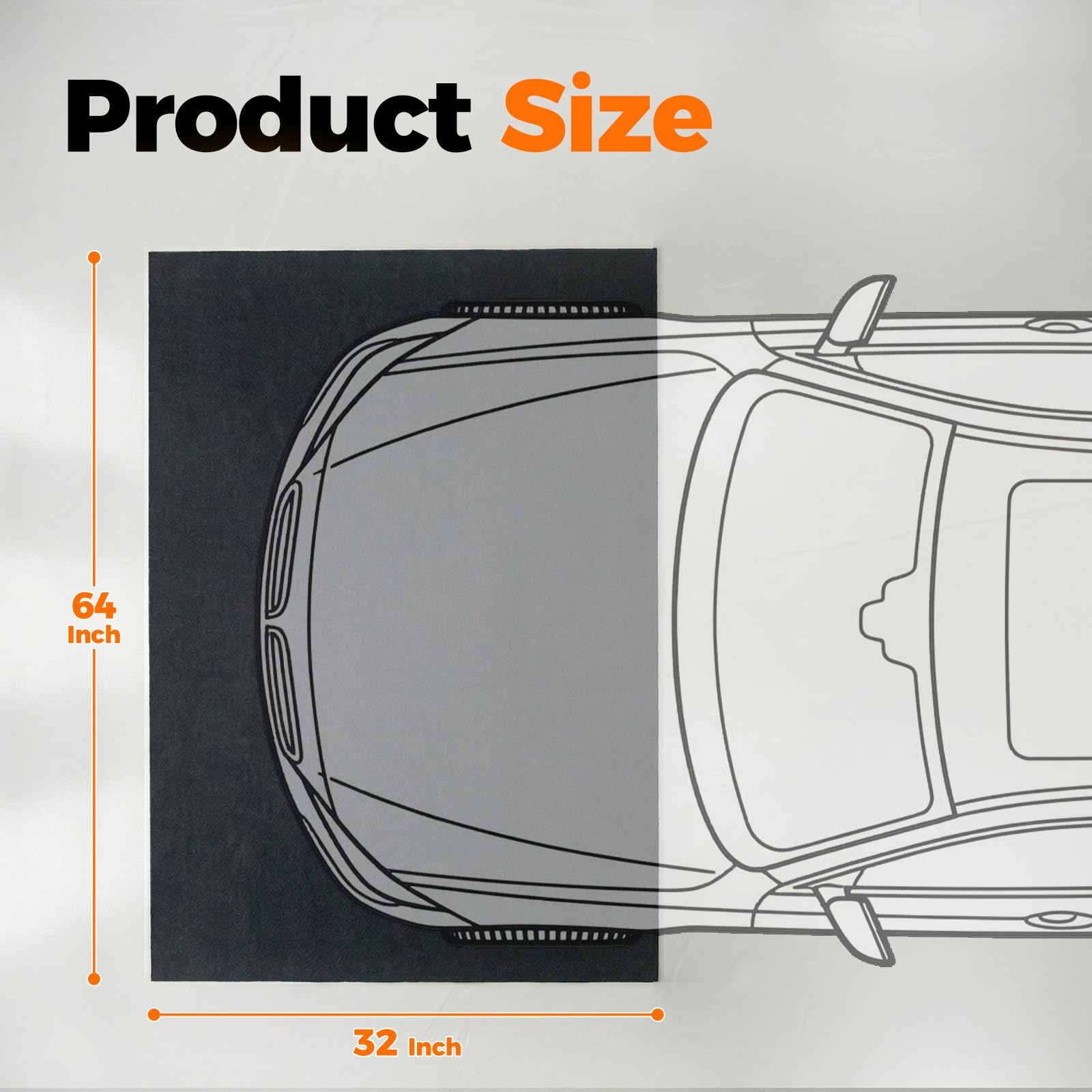 Cizistom mat cut-to-fit design fits custom garage spaces.