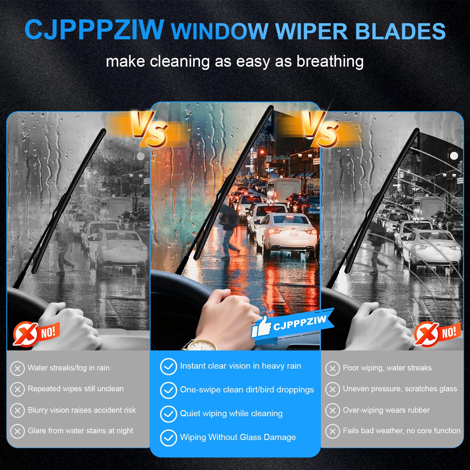 CJPPPZIW tool-free installation lets you replace blades in minutes.