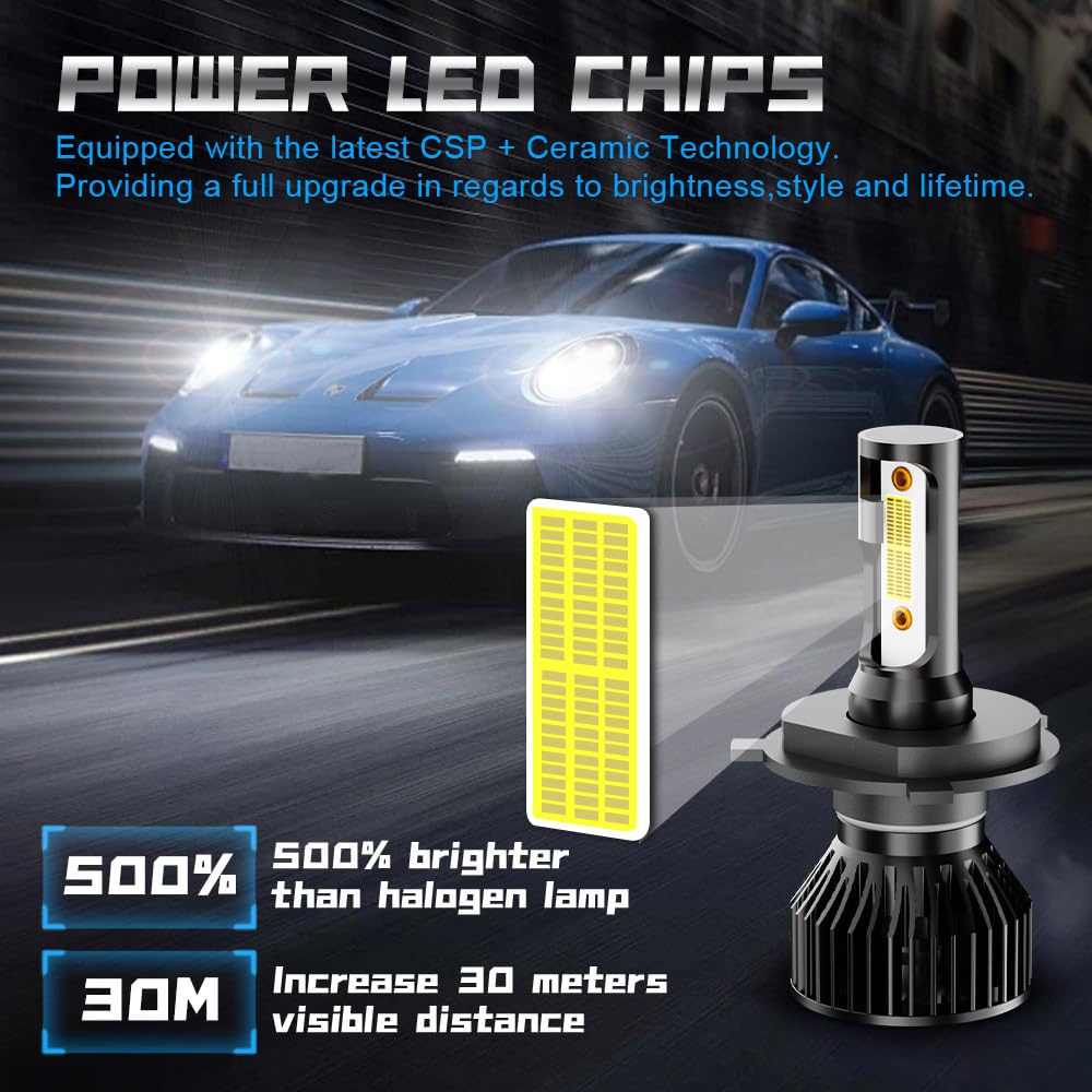 CJZJPV 6500K white light improves nighttime visibility on Sequoia.