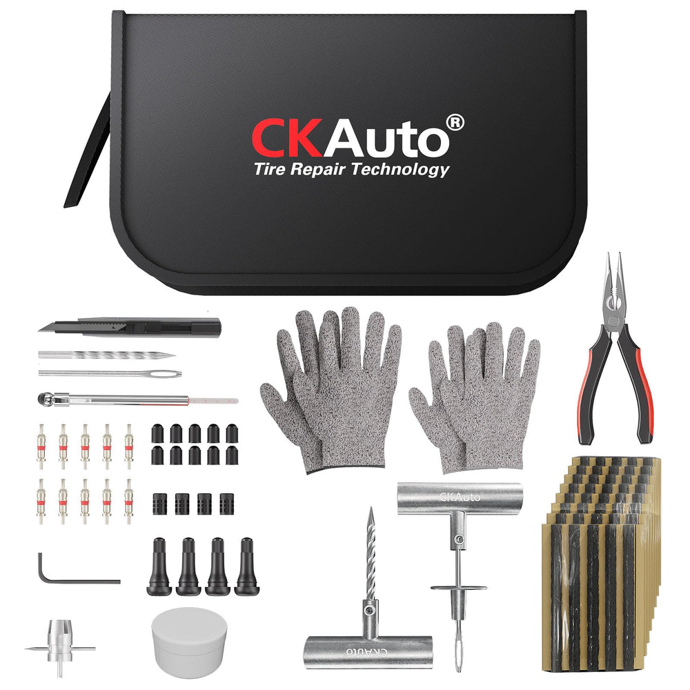 CKAuto tire plug kit tools for fast roadside repair