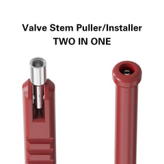CKAuto valve core tool in use for quick valve service.