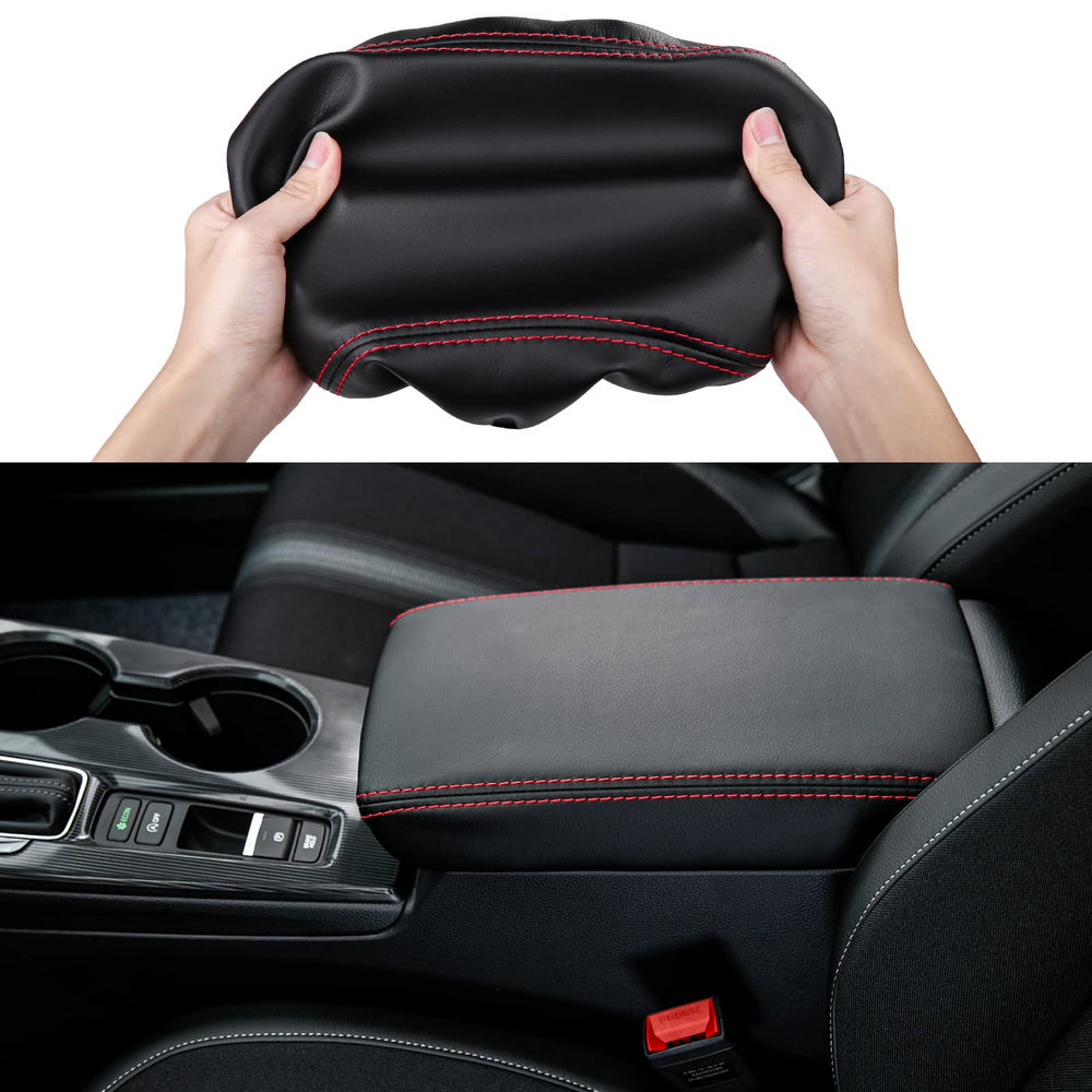 CKE Civic armrest cover front view protects the center console from wear