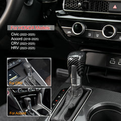 CKE CR-V gear shift knob cover carbon fiber texture adds sporty detail