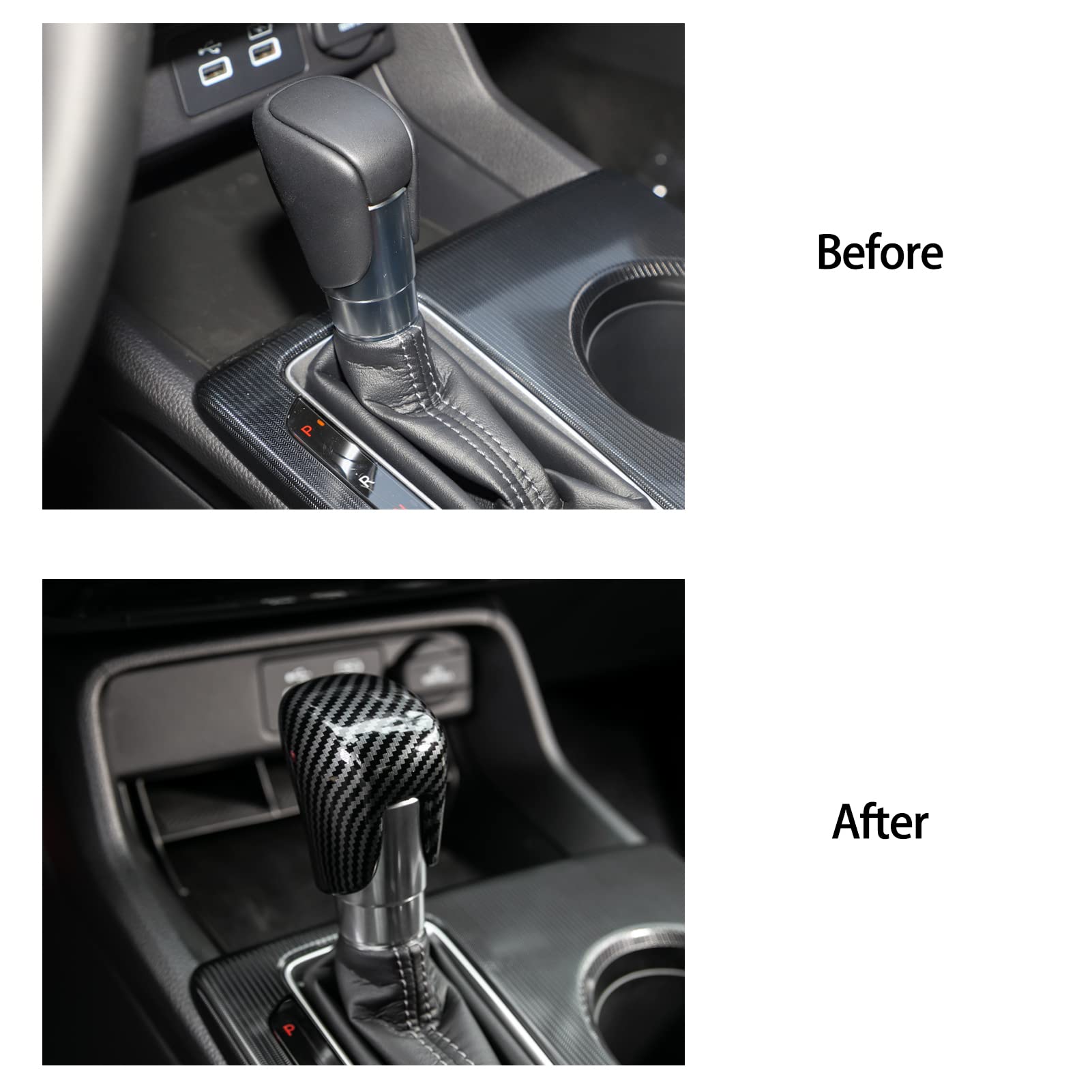 CKE automatic gear shift knob cover with easy install, no tools required