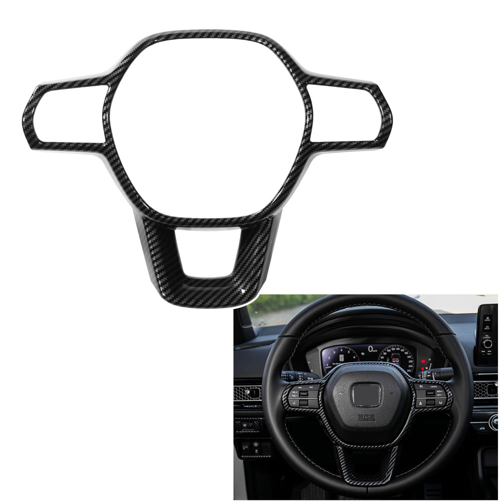 CKE Honda Civic center console cover carbon fiber style enhances interior look and fit.