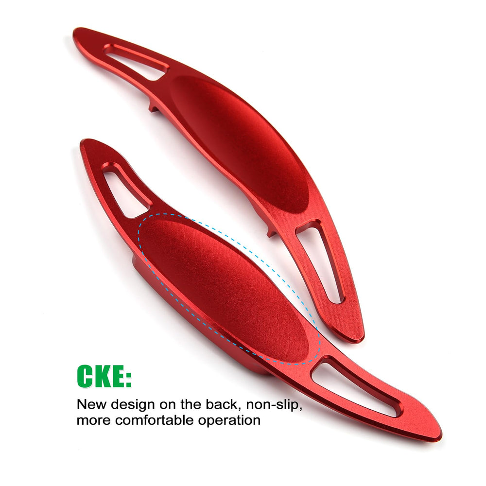 CKE paddle shifter extension back design red fits snugly with OEM paddles
