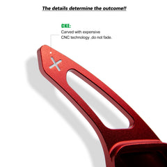 CKE red paddle shifter extension on Honda Civic adds sportier interior detail