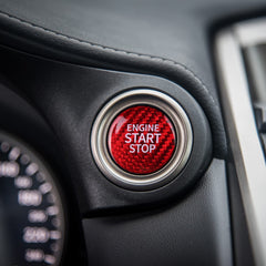 CKE start-stop button cover red on Camry for sportier interior