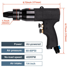 Clatoon gun 5/16 head enables strong, reliable nut installs.