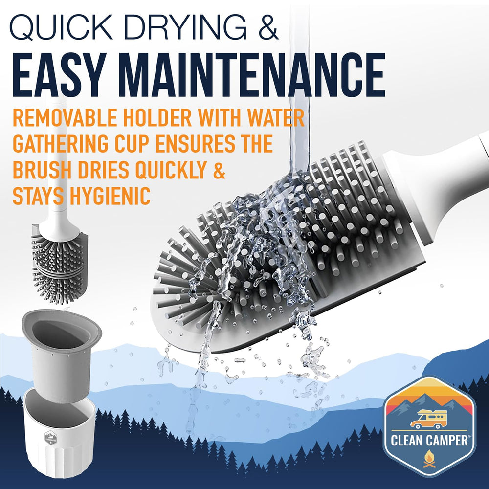 Clean Camper durable silicone construction withstands road use and cleaning tasks.