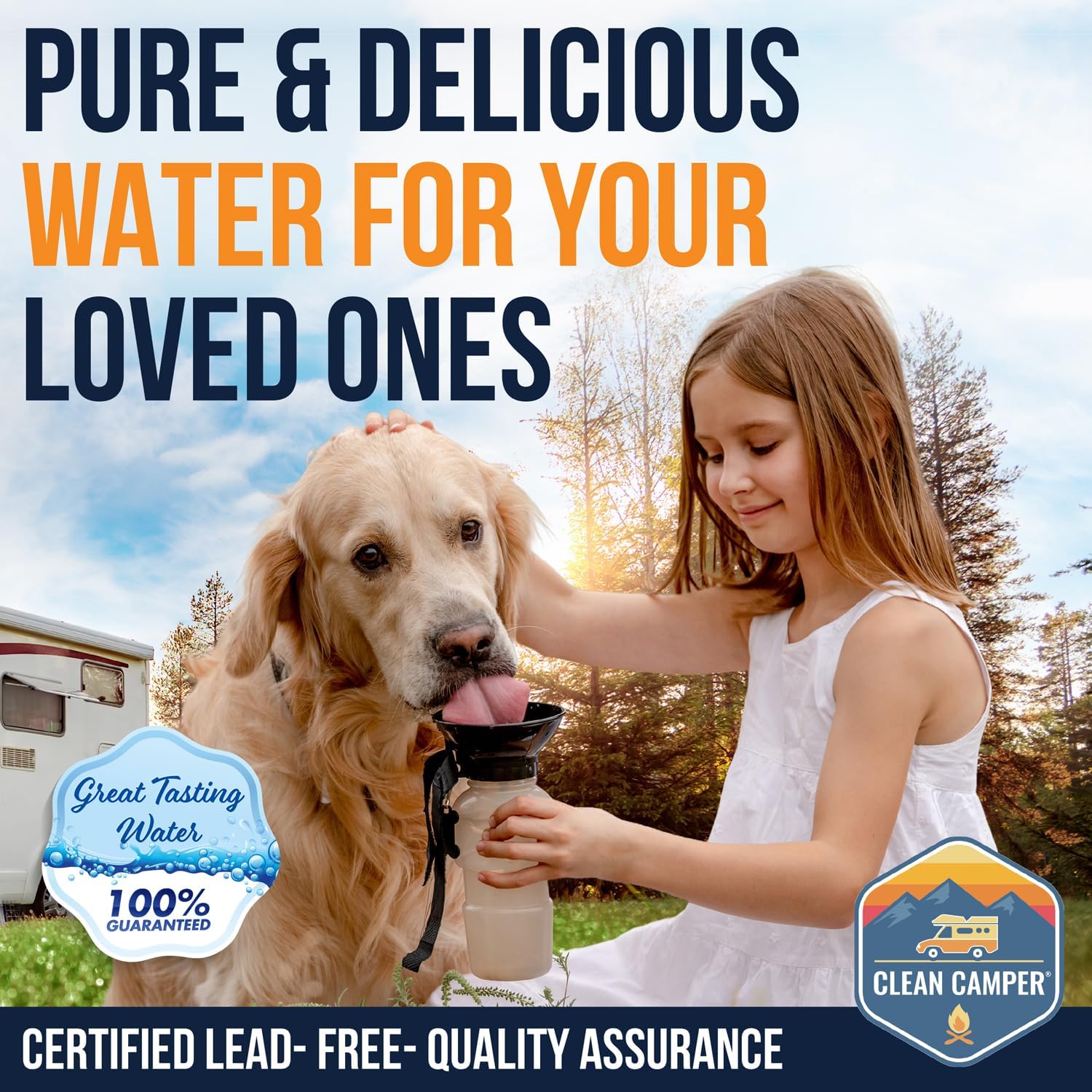 Clean Camper USA-owned brand signifying reliable filtration.