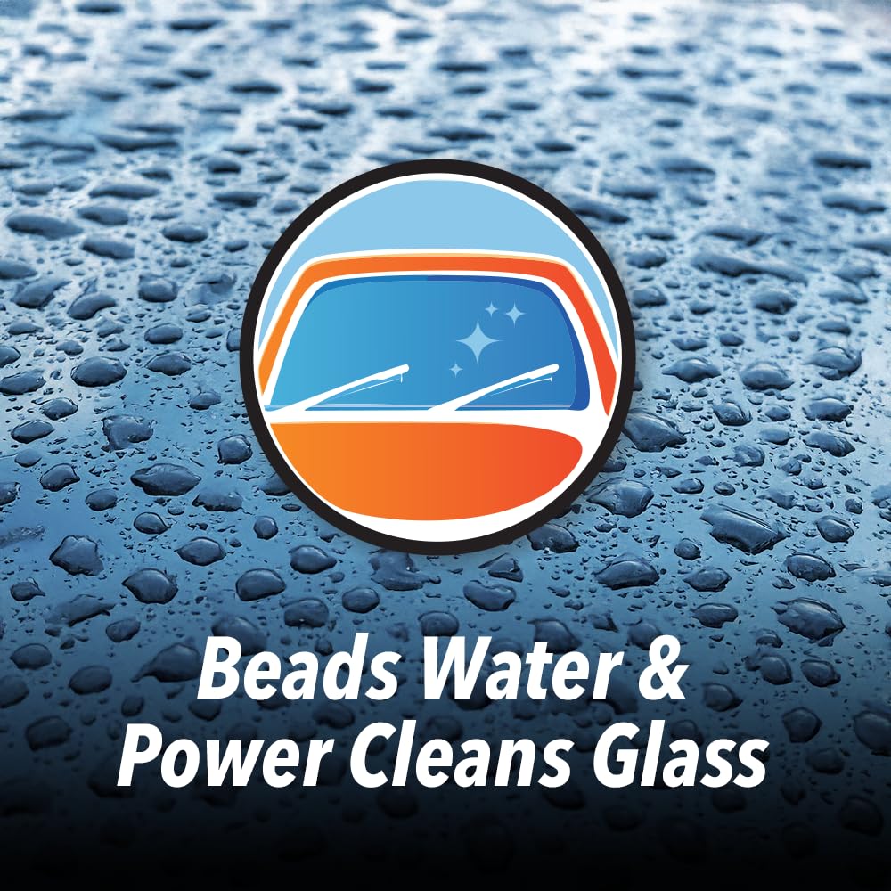 Clean Revolution glass shows water beading for streak-free visibility.