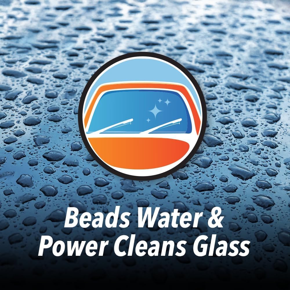 Clean Revolution water beading technology demonstrates water rolling off the glass.