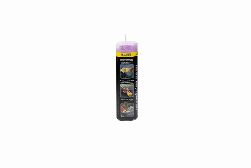 CleanTools Absorber Large 27x17 purple drying cloth shows soft, scratch-free drying