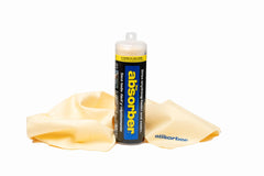 CleanTools the absorber large drying cloth in natural tan shown for efficient car drying