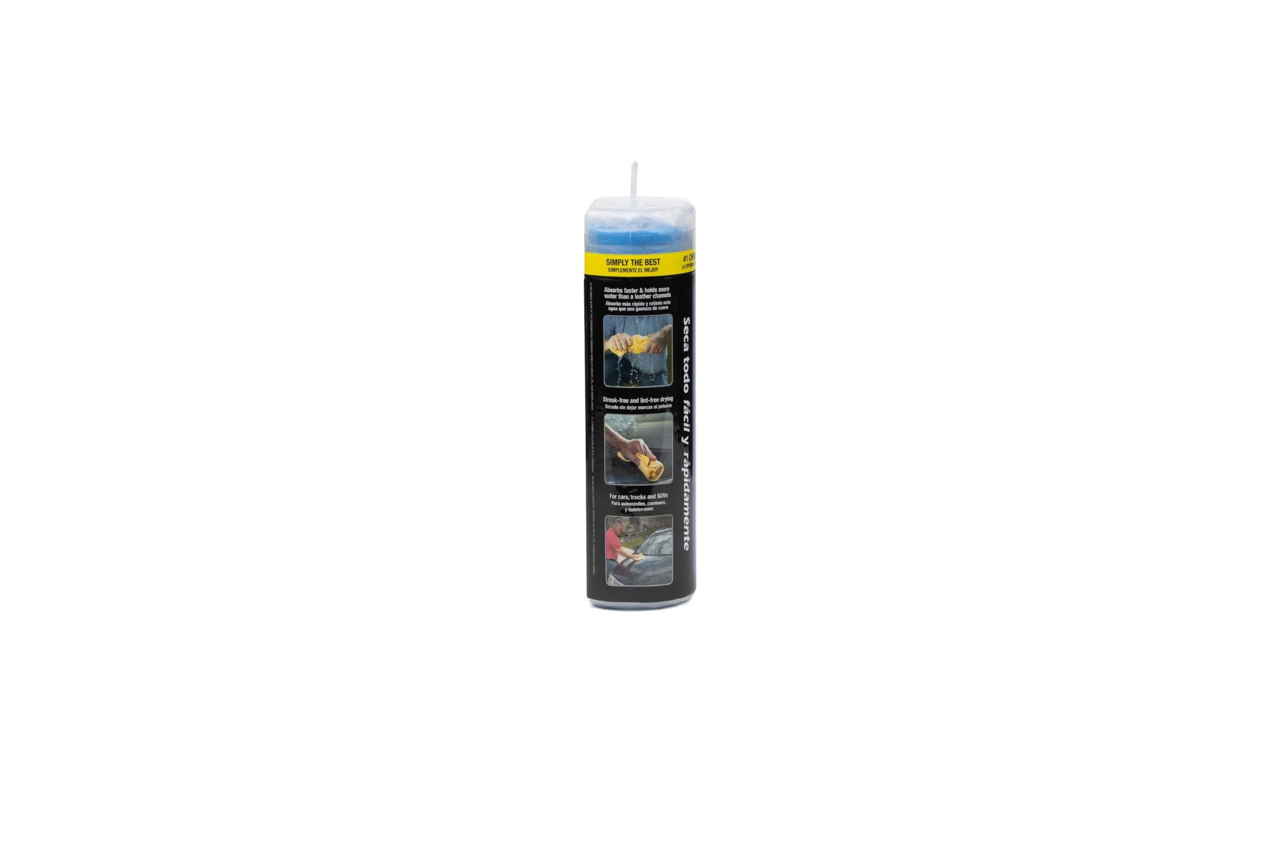 CleanTools the absorber large blue drying on car surface demonstrates fast scratch-free results