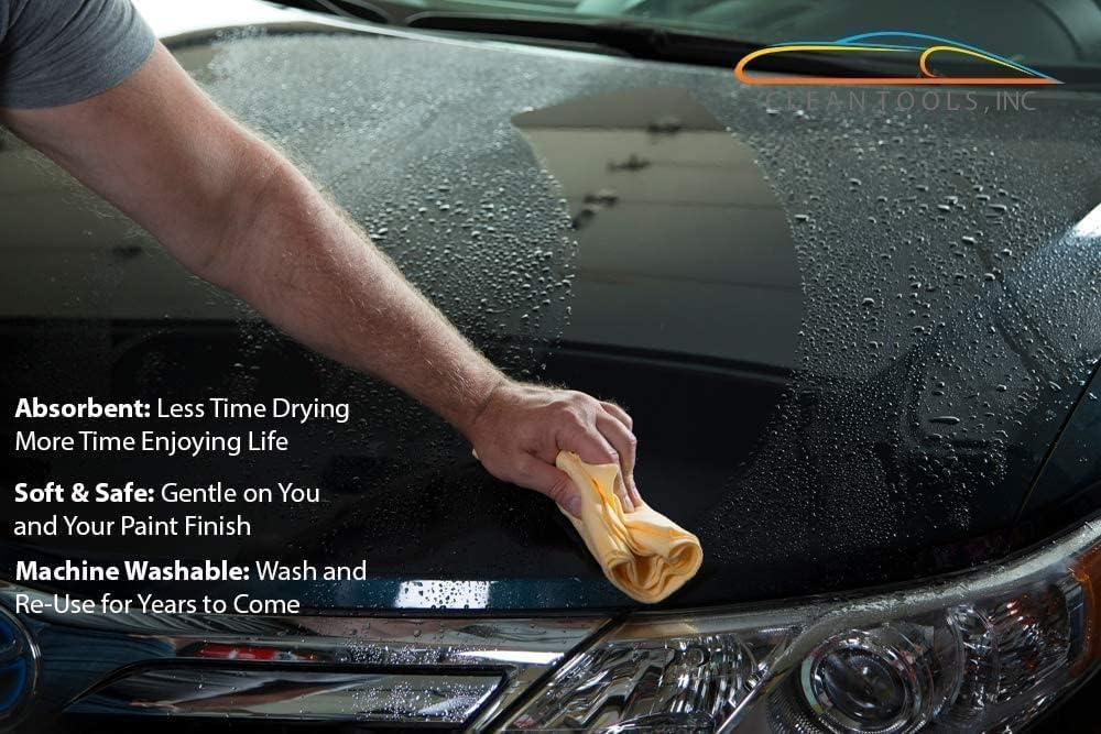 CleanTools the absorber drying windows and mirrors with a lint-free shine.