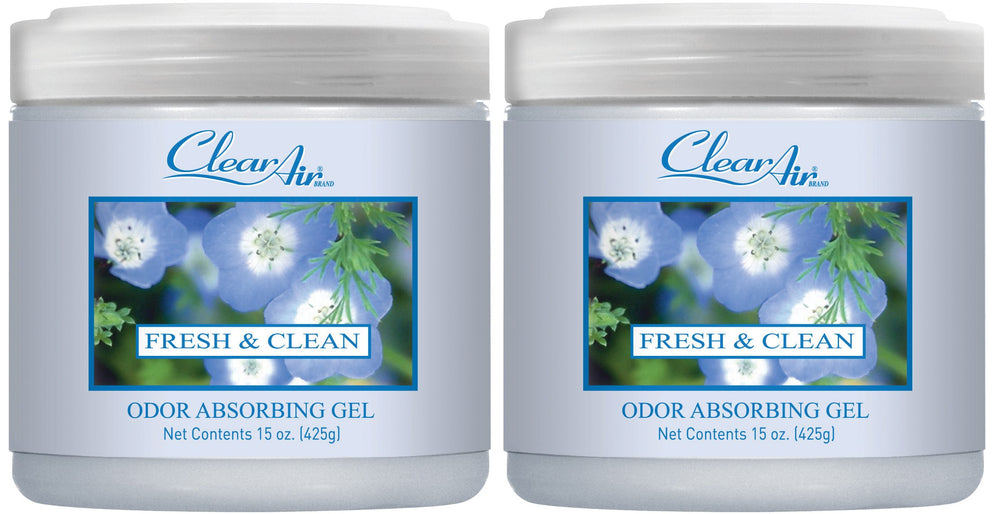 Clear Air 15oz gel bottle neutralizes odors for up to 90 days in any room.