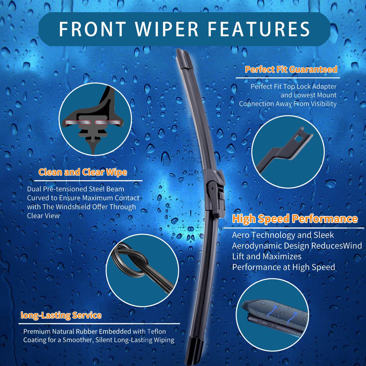 CLEARGO 16-inch passenger blade with precise Trax fit