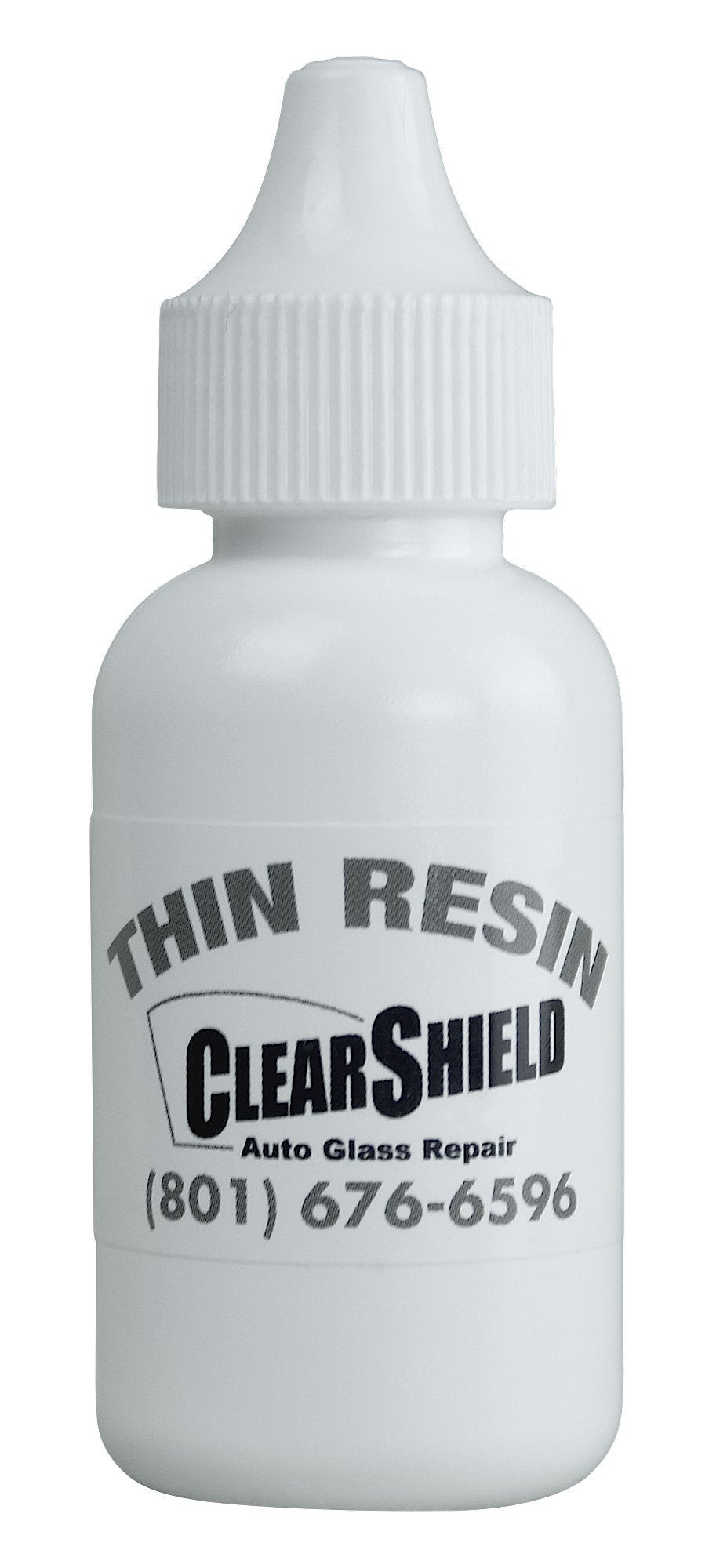 Clearshield windshield resin bottle 30 ml ready for precise chip repair.