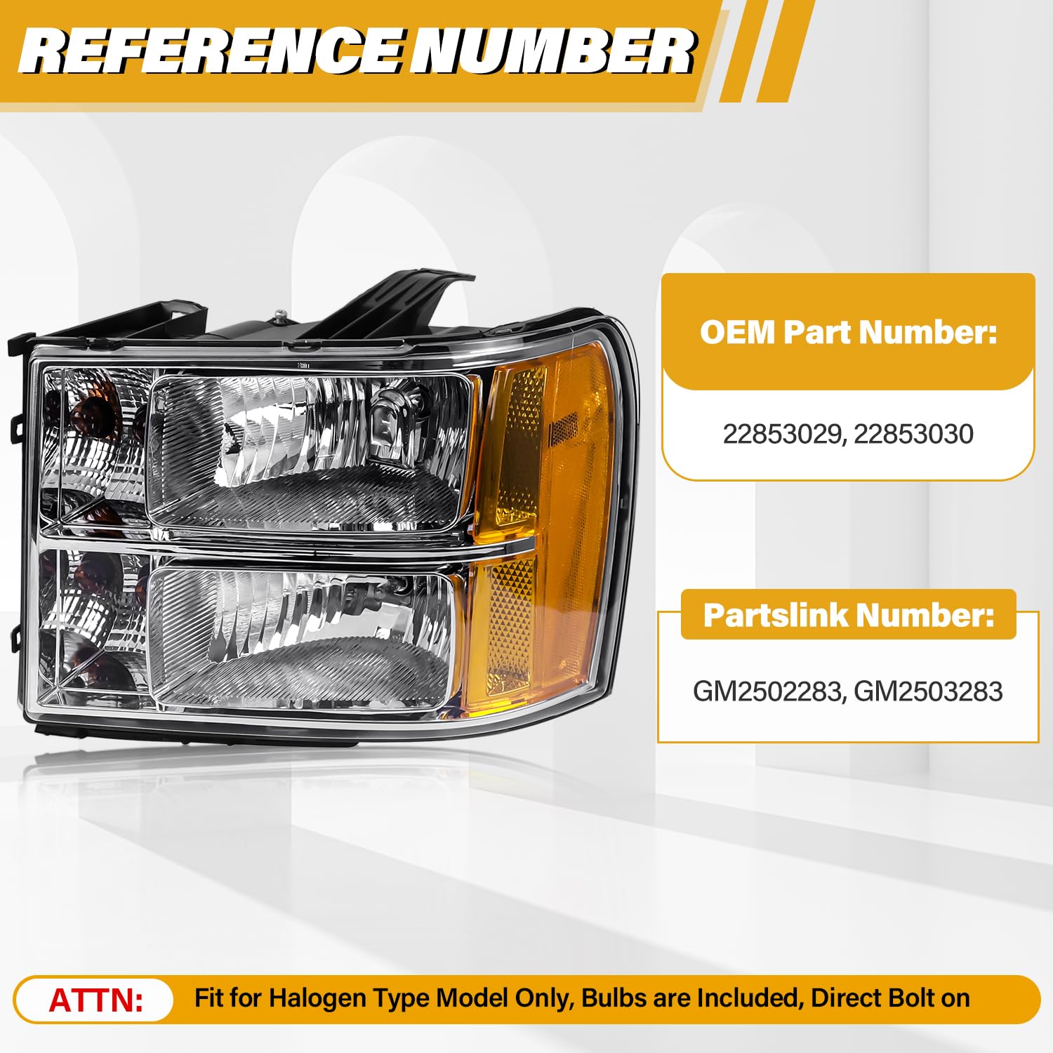 Bulbs included with the CLERYYE headlight kit for immediate brightness after install.