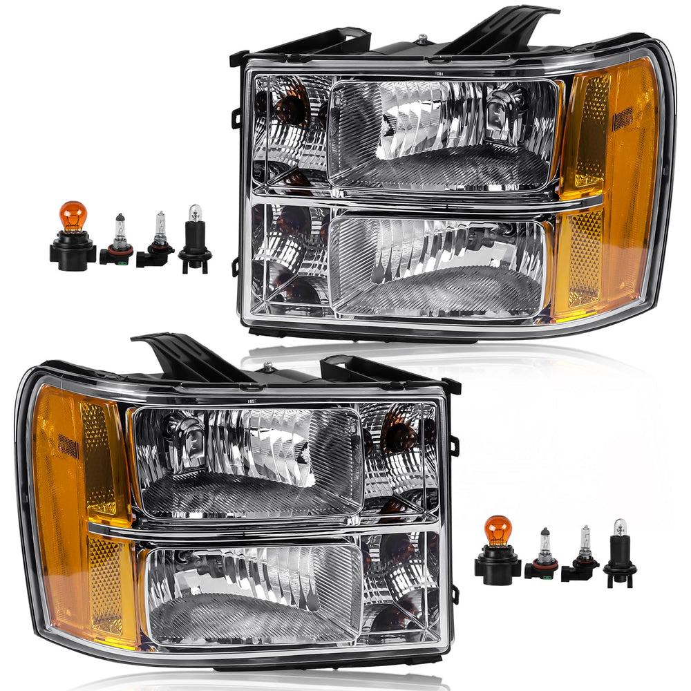 CLERYYE GMC Sierra left headlight assembly for a precise fit and improved visibility.