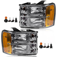 CLERYYE GMC Sierra left headlight assembly for a precise fit and improved visibility.