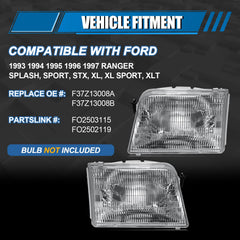 CLERYYE headlight clear lens detail with premium optics for visibility