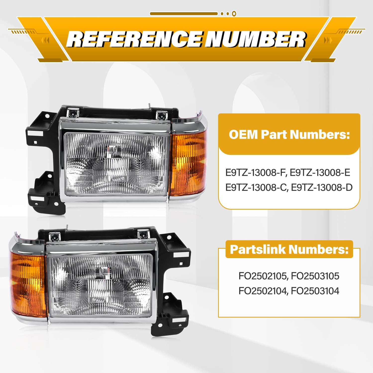 Cleryye bulbs included for quick, direct bolt-on replacement.