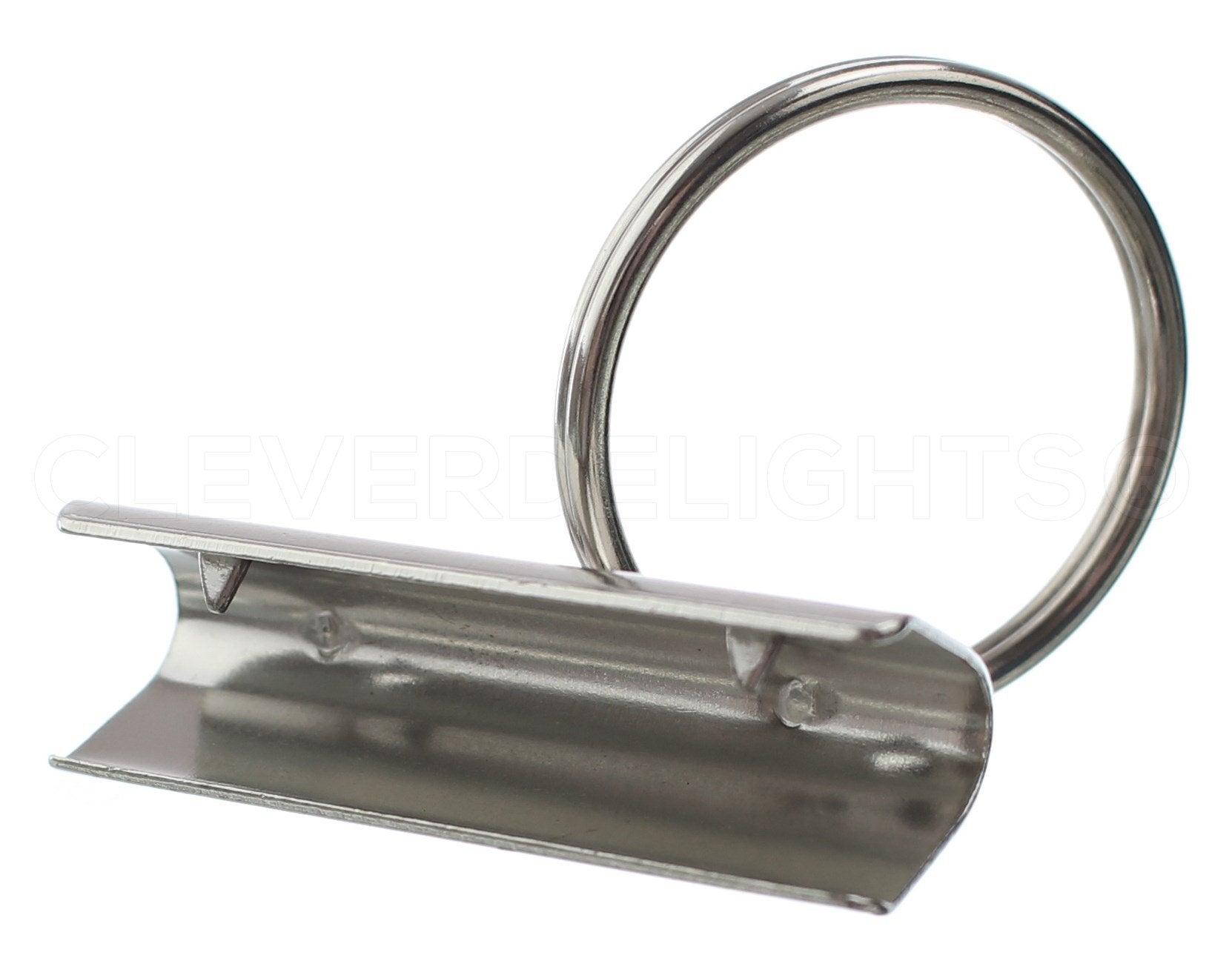 CleverDelights 30mm split key ring in silver for secure, versatile keys.