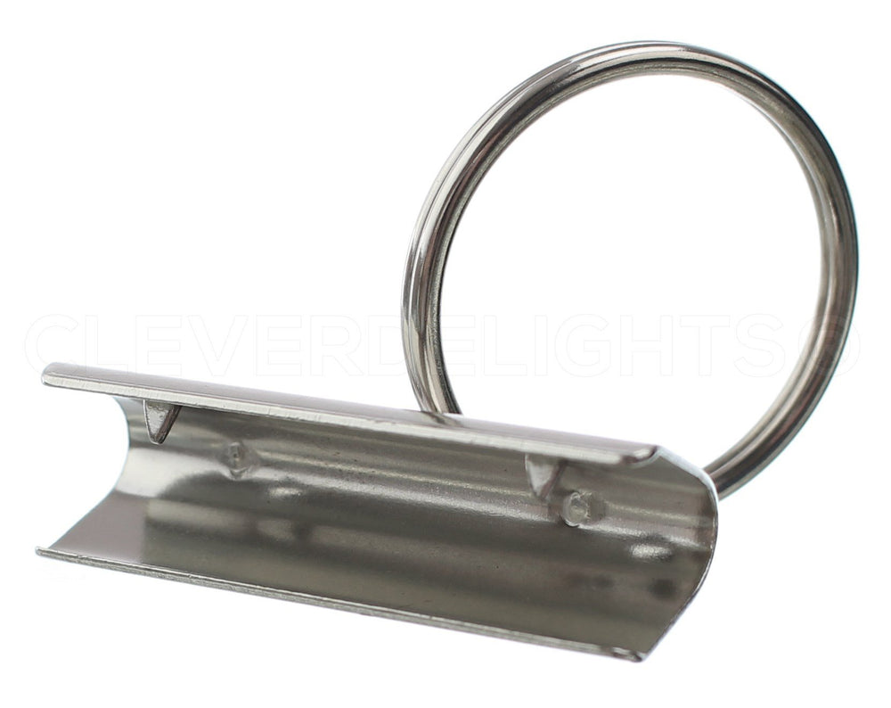 CleverDelights 30mm split key ring in silver for secure, versatile keys.