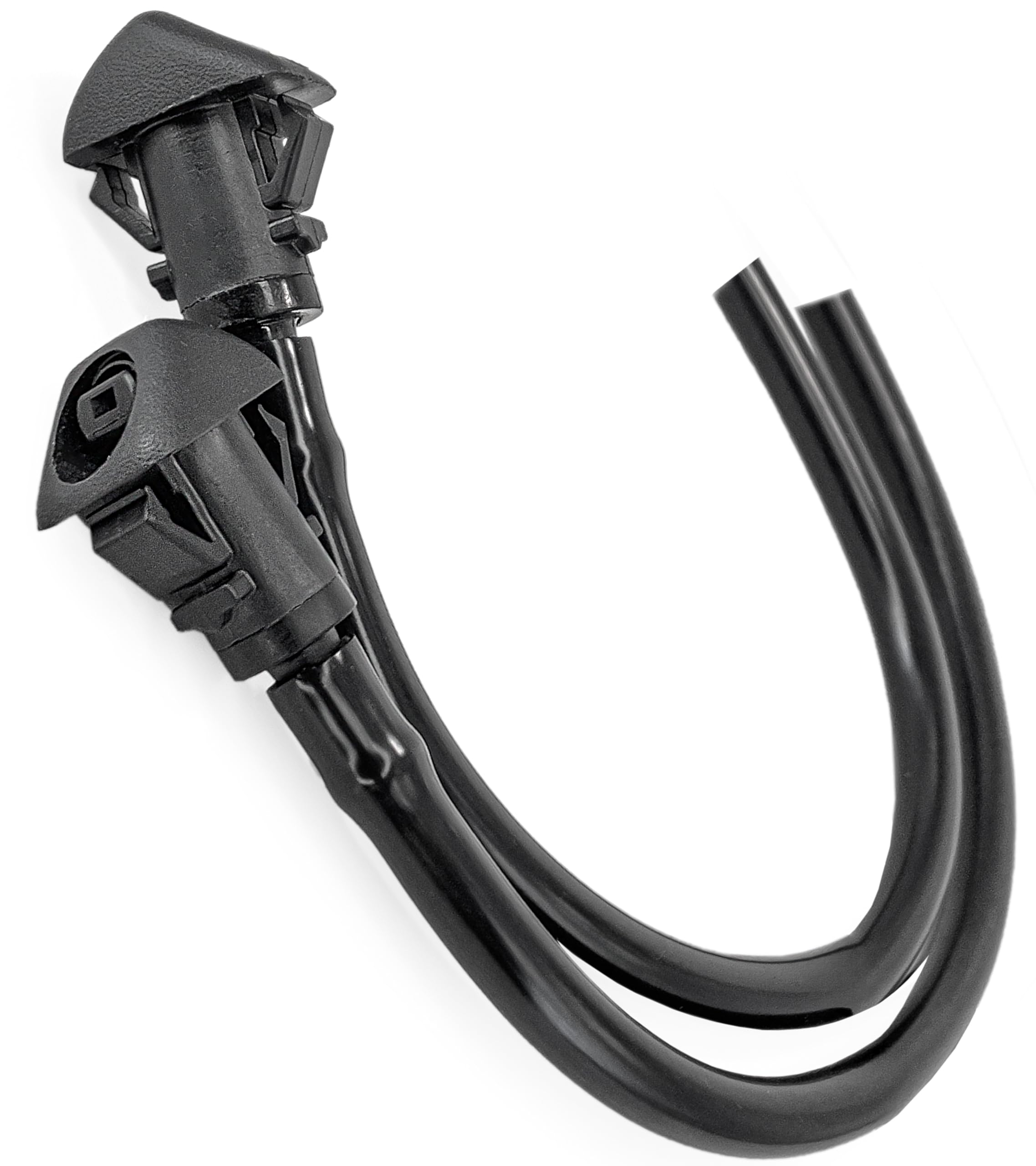 Click&Fit windshield nozzle front-left with wide spray coverage for better visibility.