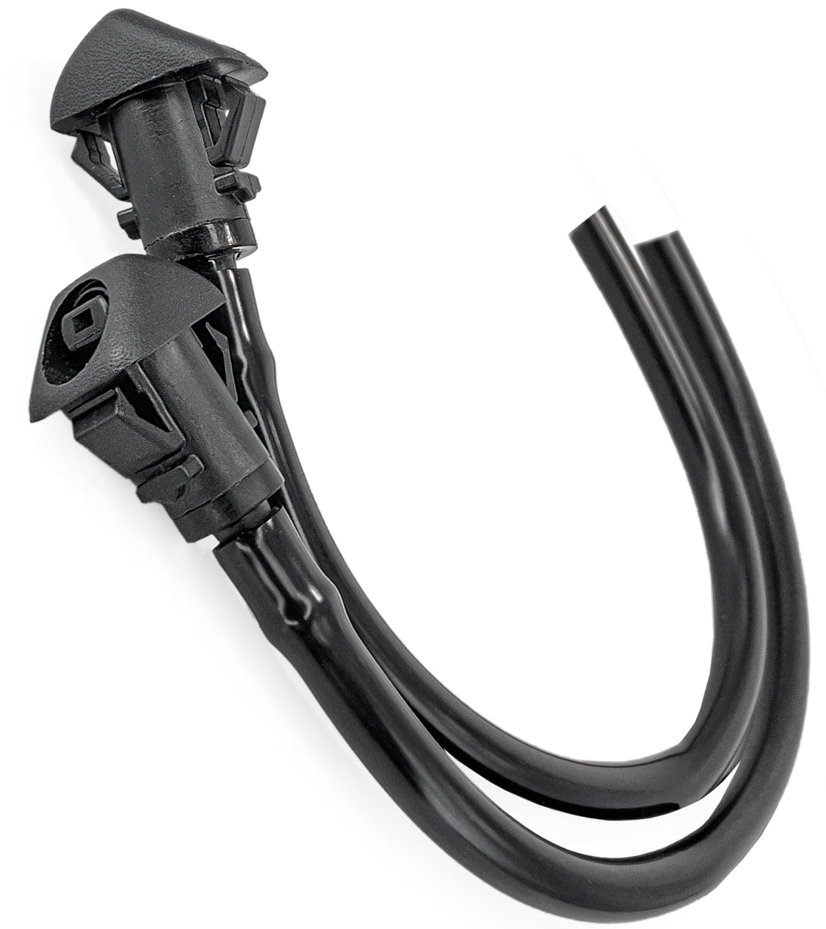 Click&Fit windshield nozzle front-left with wide spray coverage for better visibility.